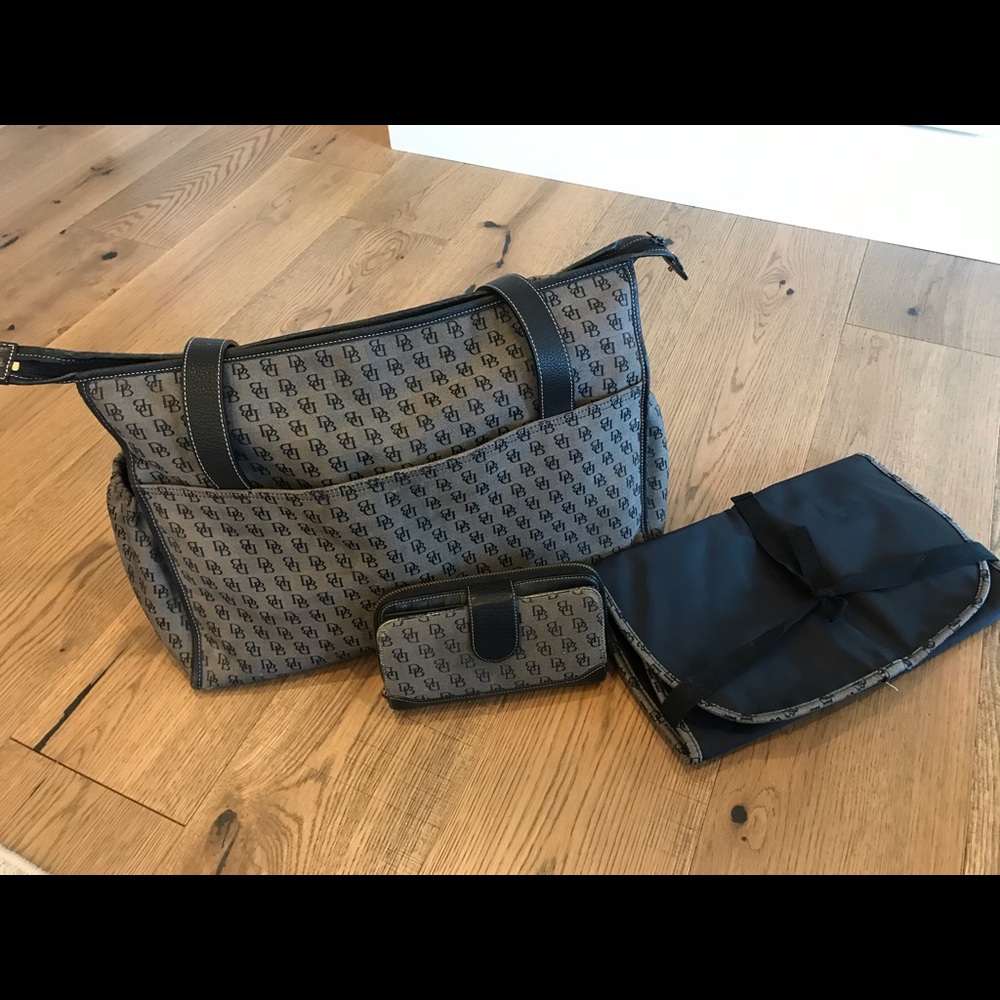 Dooney and Bourke diaper bag and wallet.